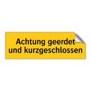 Achtung geerdet und kurzgeschlossen