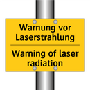 Warnung vor Laserstrahlung - Warning of laser radiation