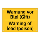Warnung vor Blei (Gift) - Warning of lead (poison)