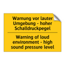 Warnung vor lauter Umgebung - /.../ - Warning of loud environment - /.../