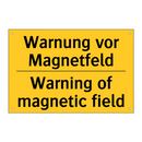 Warnung vor Magnetfeld - Warning of magnetic field
