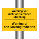 Warnung vor nichtionisierender /.../ - Warning of non-ionizing radiation/.../