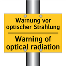 Warnung vor optischer Strahlung/.../ - Warning of optical radiation