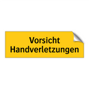 Vorsicht Handverletzungen