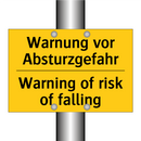 Warnung vor Absturzgefahr - Warning of risk of falling