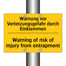 Warnung vor Verletzungsgefahr /.../ - Warning of risk of injury from /.../