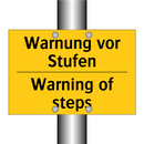 Warnung vor Stufen - Warning of steps
