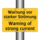 Warnung vor starker Strömung - Warning of strong current
