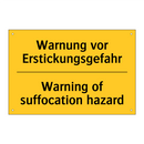 Warnung vor Erstickungsgefahr - Warning of suffocation hazard