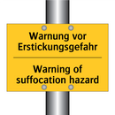 Warnung vor Erstickungsgefahr - Warning of suffocation hazard