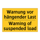 Warnung vor hängender Last - Warning of suspended load