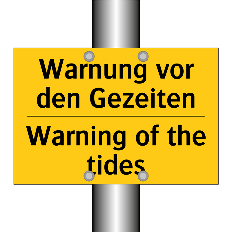 Warnung vor den Gezeiten - Warning of the tides