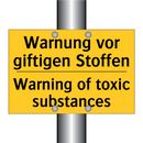 Warnung vor giftigen Stoffen - Warning of toxic substances