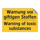 Warnung vor giftigen Stoffen - Warning of toxic substances