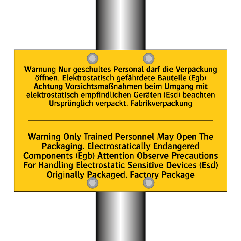 Warnung Nur geschultes Personal /.../ - Warning Only Trained Personnel /.../