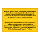 Warnung Nur geschultes Personal /.../ - Warning Only Trained Personnel /.../