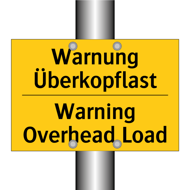 Warnung Überkopflast - Warning Overhead Load