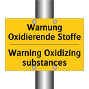 Warnung Oxidierende Stoffe - Warning Oxidizing substances