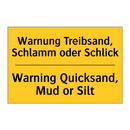 Warnung Treibsand, Schlamm oder /.../ - Warning Quicksand, Mud or Silt