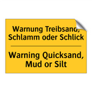 Warnung Treibsand, Schlamm oder /.../ - Warning Quicksand, Mud or Silt