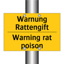 Warnung Rattengift - Warning rat poison