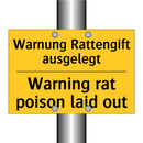 Warnung Rattengift ausgelegt - Warning rat poison laid out