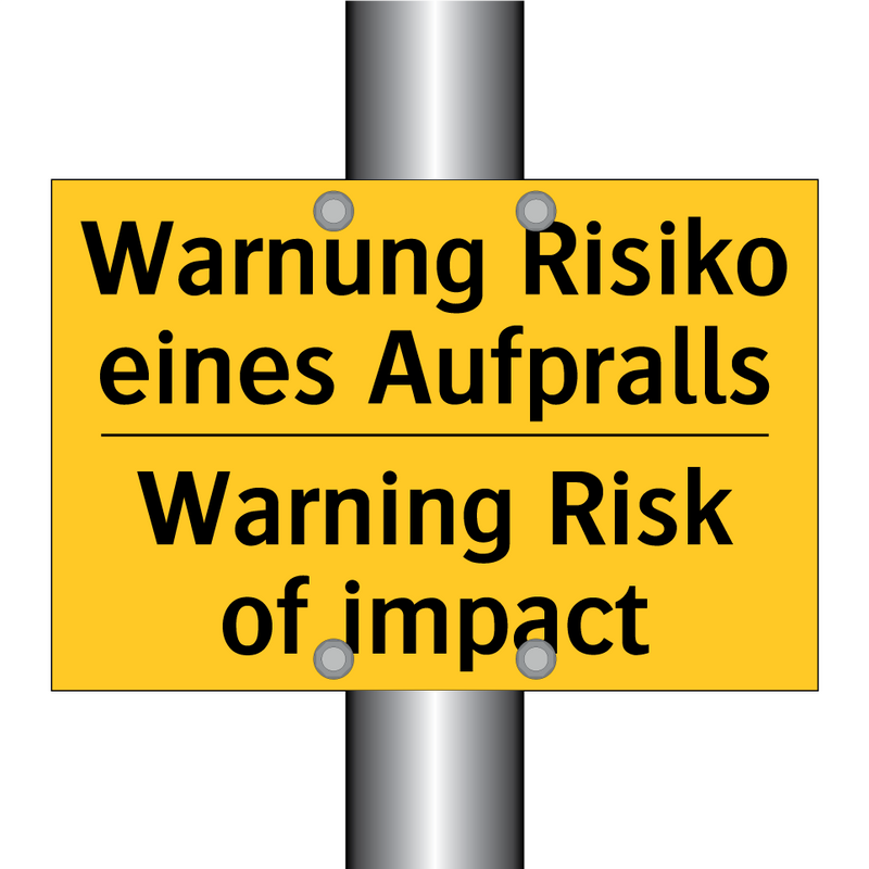 Warnung Risiko eines Aufpralls - Warning Risk of impact