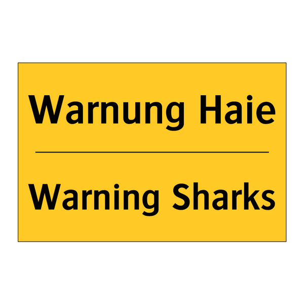 Warnung Haie - Warning Sharks