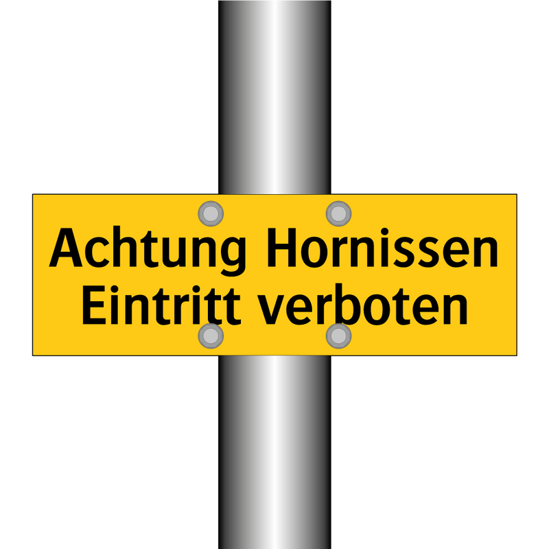 Achtung Hornissen Eintritt verboten