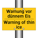 Warnung vor dünnem Eis - Warning of thin ice