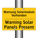 Warnung Solarmodule Vorhanden - Warning Solar Panels Present