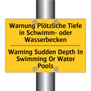 Warnung Plötzliche Tiefe in Schwimm- /.../ - Warning Sudden Depth In Swimming /.../