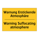Warnung Erstickende Atmosphäre - Warning Suffocating atmosphere