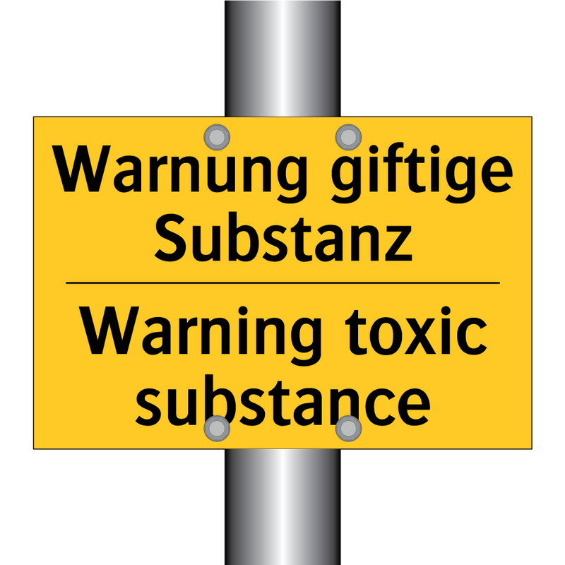 Warnung giftige Substanz - Warning toxic substance