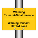 Warnung Tsunami-Gefahrenzone - Warning Tsunami Hazard Zone