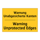 Warnung Unabgesicherte Kanten - Warning Unprotected Edges