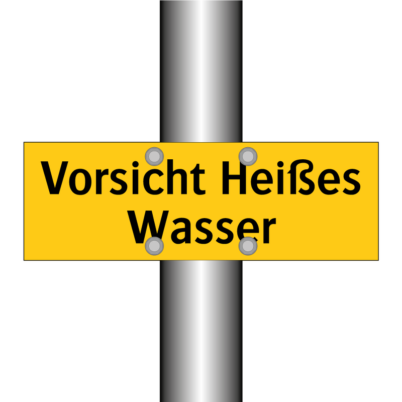 Vorsicht Heißes Wasser