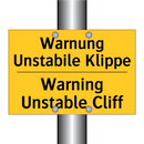 Warnung Unstabile Klippe - Warning Unstable Cliff