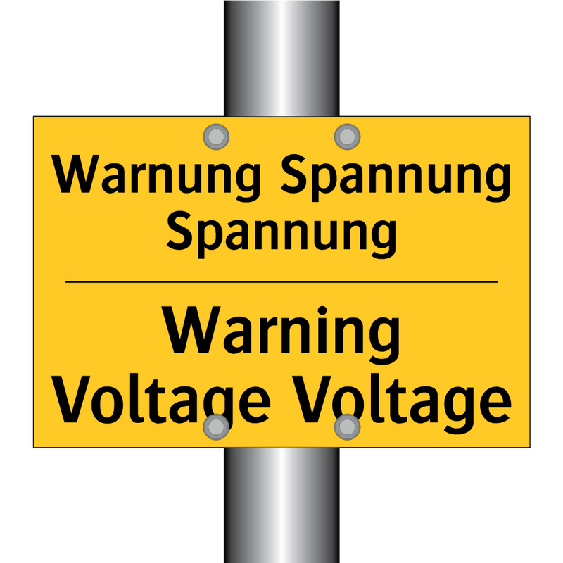 Warnung Spannung Spannung - Warning Voltage Voltage
