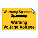 Warnung Spannung Spannung - Warning Voltage Voltage
