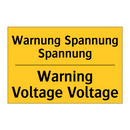 Warnung Spannung Spannung - Warning Voltage Voltage