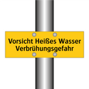 Vorsicht Heißes Wasser Verbrühungsgefahr