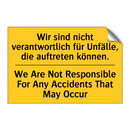 Wir sind nicht verantwortlich /.../ - We Are Not Responsible For Any /.../