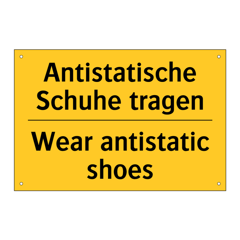Antistatische Schuhe tragen - Wear antistatic shoes