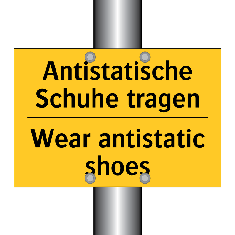 Antistatische Schuhe tragen - Wear antistatic shoes