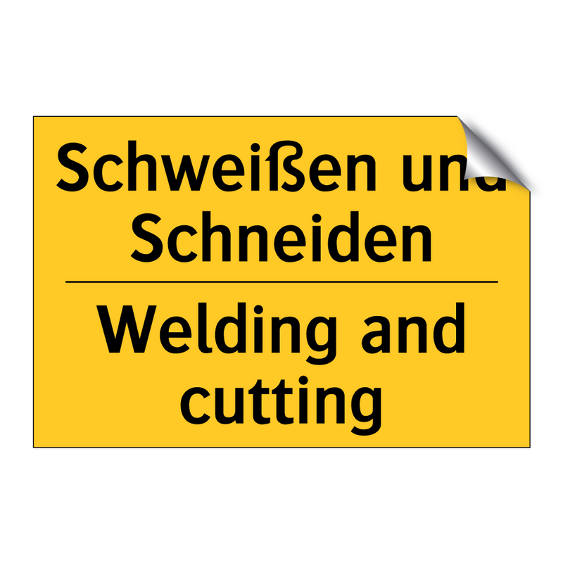 Schweißen und Schneiden - Welding and cutting
