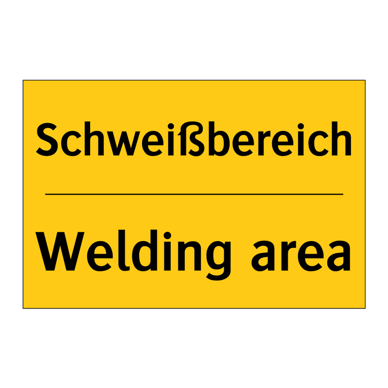 Schweißbereich - Welding area