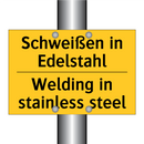 Schweißen in Edelstahl - Welding in stainless steel