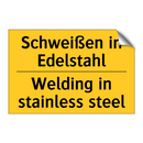 Schweißen in Edelstahl - Welding in stainless steel