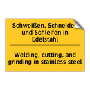 Schweißen, Schneiden und Schleifen /.../ - Welding, cutting, and grinding /.../